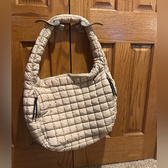 Free People Quilted Tan Tote Bag - Picture 4 of 7